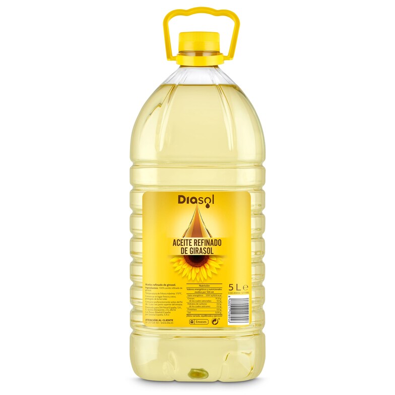 Dia Aceite refinado de girasol Diasol garrafa 5 l
