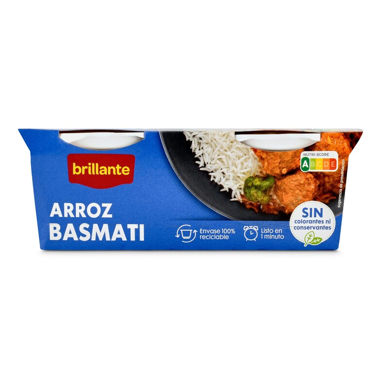 Dia Arroz basmati Brillante vaso 2 x 125 g