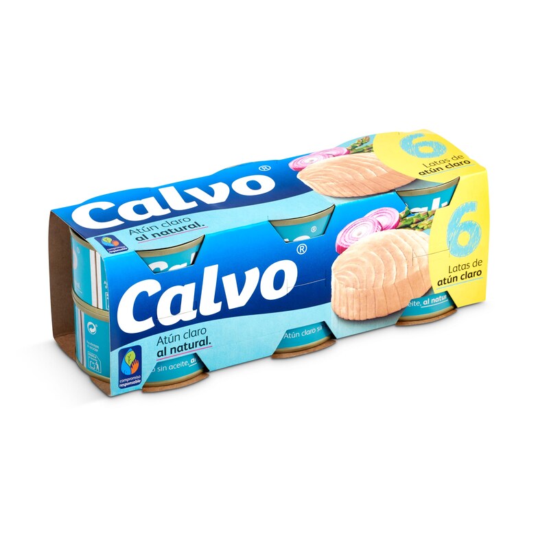 Dia Atún claro al natural Calvo lata 6 x 56 g