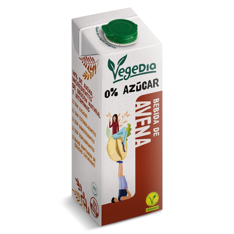 Dia Bebida de avena 0% azúcares Vegedia brik 1 l