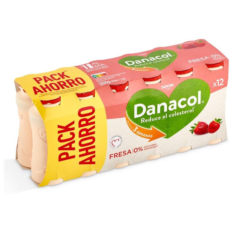 Dia Bebida láctea de fresa Danacol pack 12 x 100 g