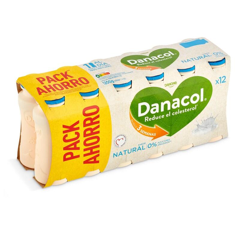Dia Bebida láctea natural Danacol pack 12 x 100 g