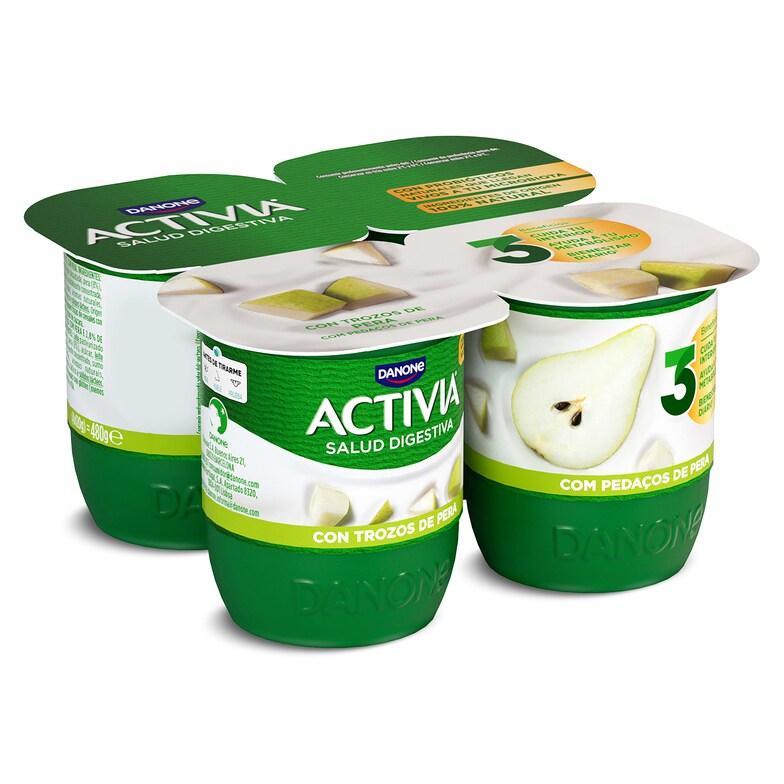 Dia Bífidus Con Pera Activia Pack 4 X 120 G