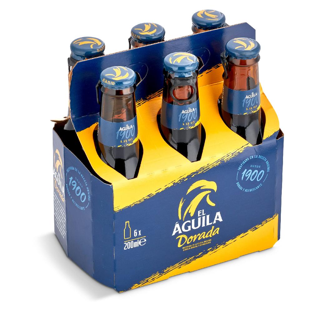 Dia Cerveza Dorada El Aguila Botella 6 X 20 Cl