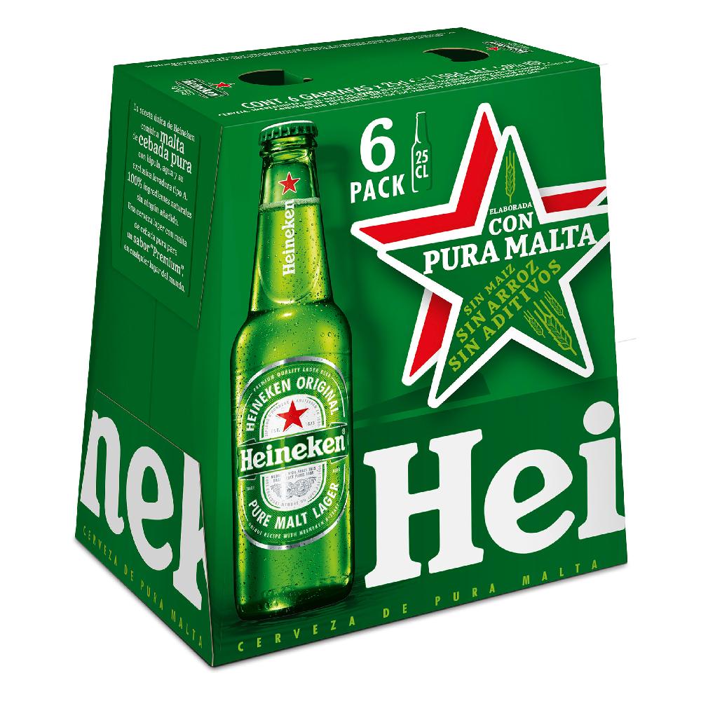 Dia Cerveza Heineken Botella 6 X 25 Cl
