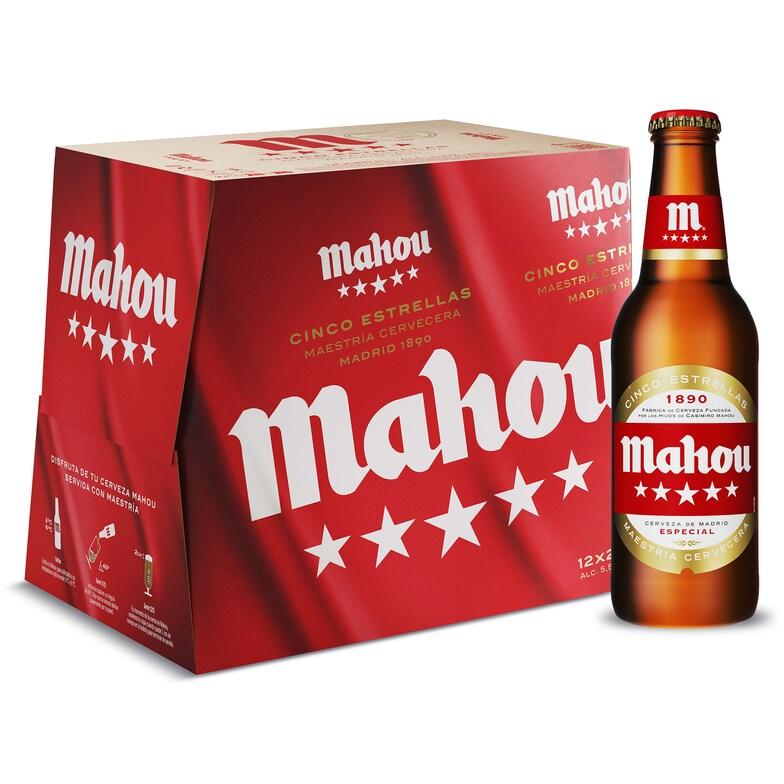 Dia Cerveza Mahou 5 Estrellas botella 12 x 25 cl