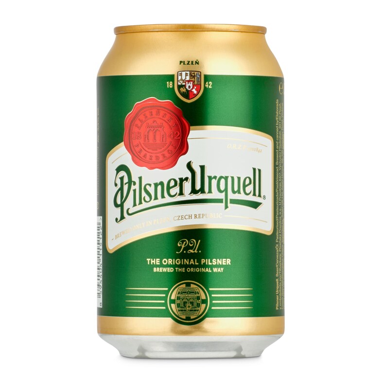 Dia Cerveza rubia Pilsner Urquell lata 33 cl