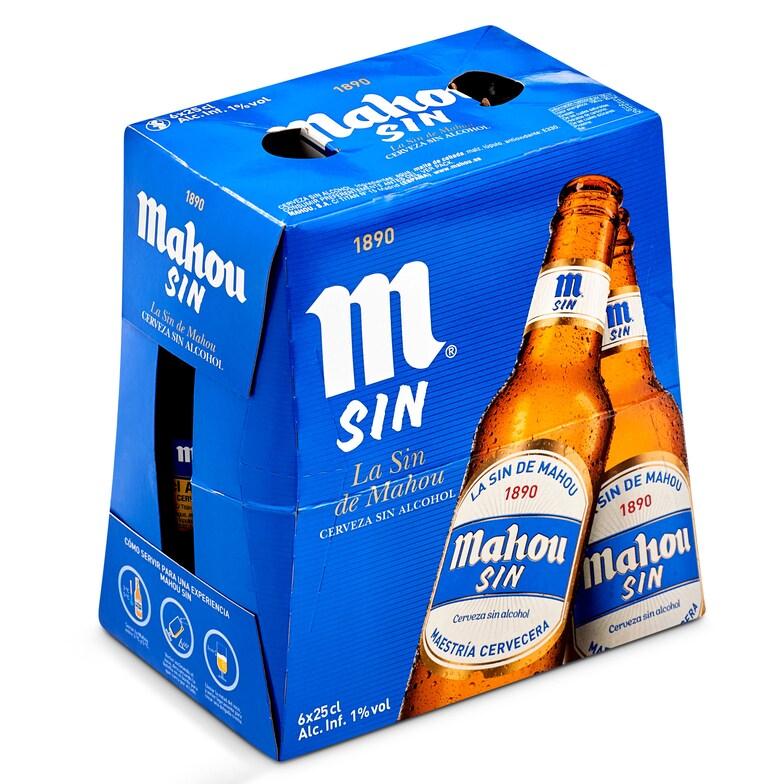 Dia Cerveza sin alcohol Mahou botella 6 x 25 cl