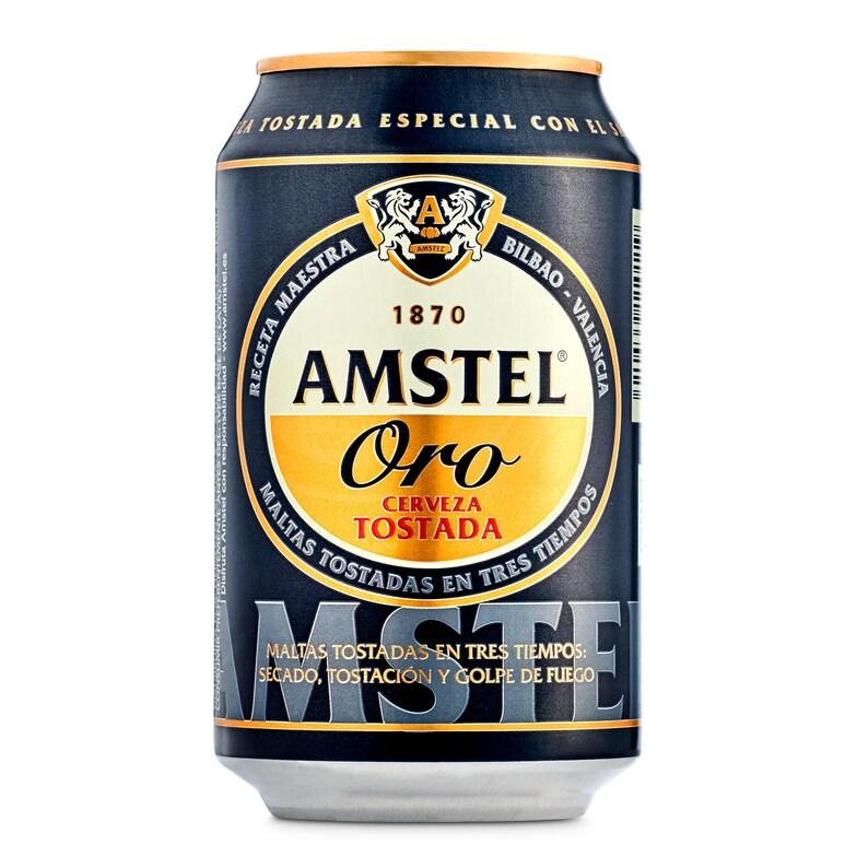 Dia Cerveza tostada Amstel Oro lata 33 cl