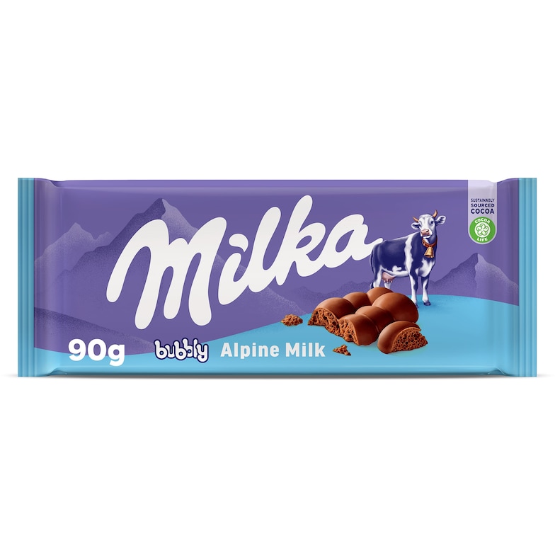 Dia Chocolate con leche bubbly Milka 90 g