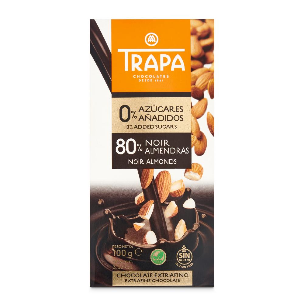 Dia Chocolate negro con almendras Trapa 100 g