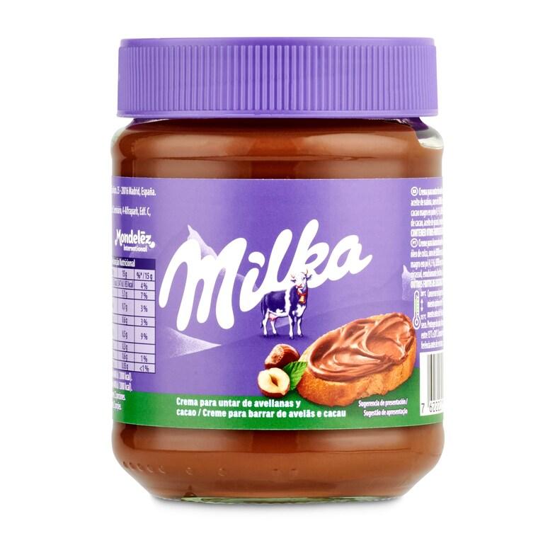 Dia Crema de cacao con avellanas Milka bote 340 g