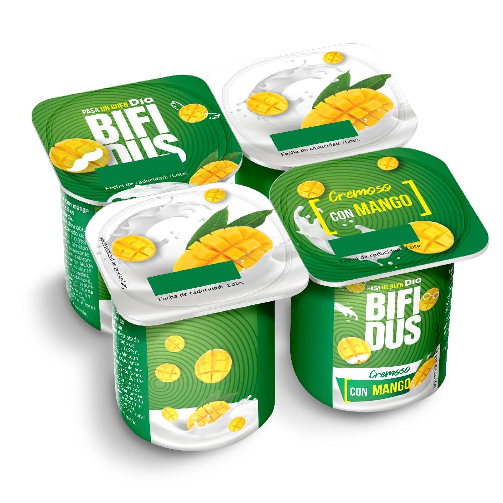 Dia Cremoso con mango Bífidus Dia pack 4 x 125 g