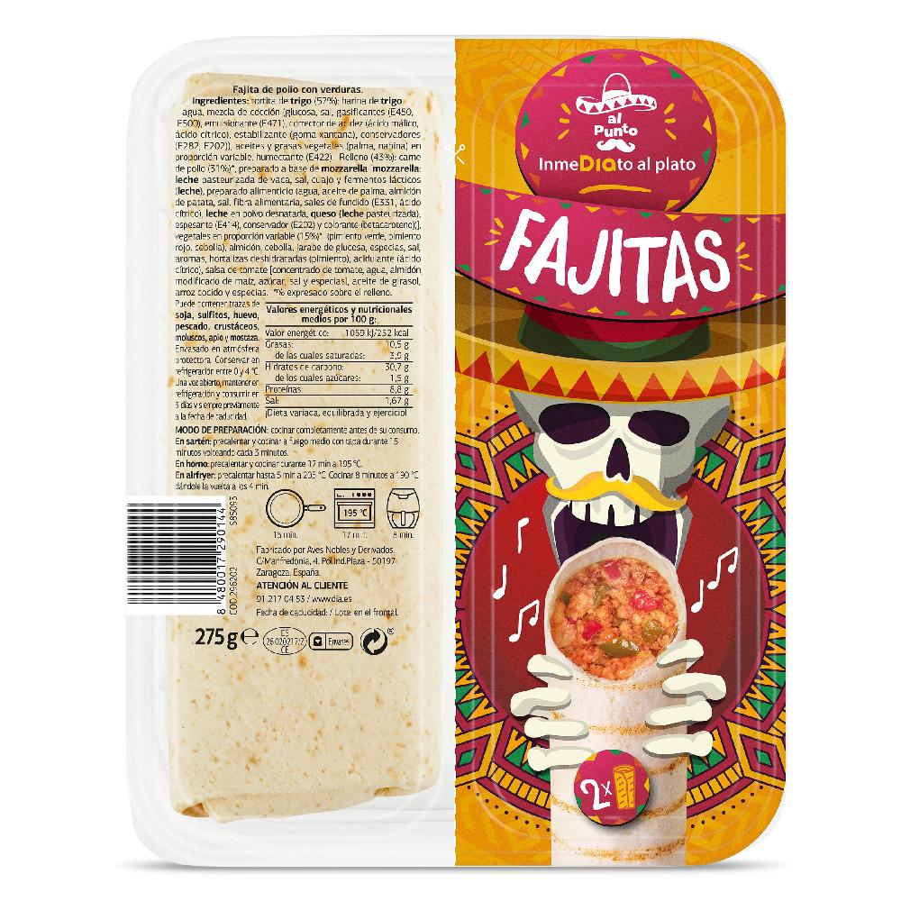 Dia Fajitas Al Punto Dia Bandeja 275 G