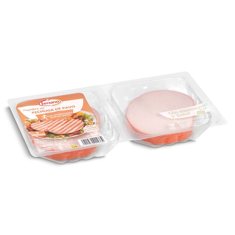 Dia Fiambre de lomo de pavo Serrano bandeja 240 g