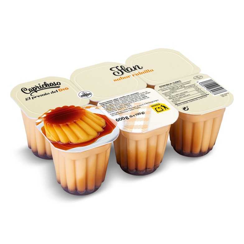 Dia Flan de vainilla Caprichoso Dia pack 6 x 100 g