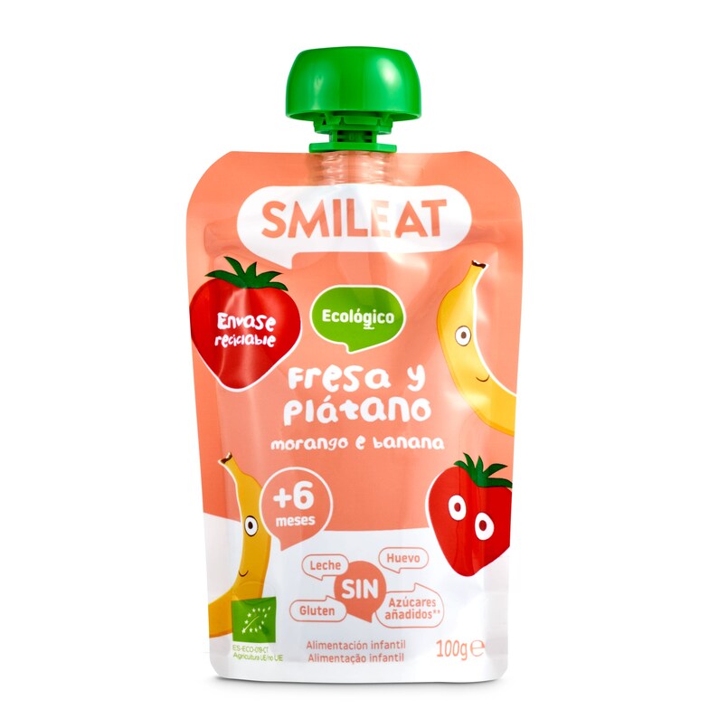 Dia Fresa plátano Smileat bolsa 100 g