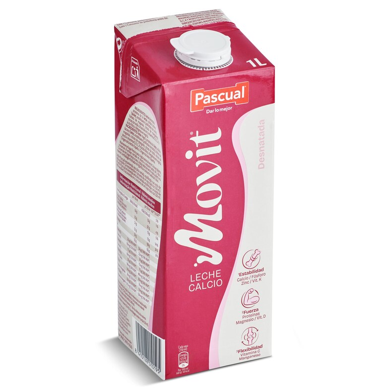 Dia Leche desnatada calcio Pascual Movit brik 1 l