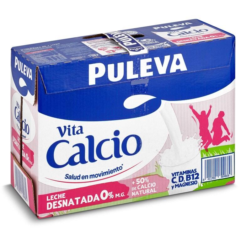 Dia Leche desnatada calcio Puleva pack 6 x 1 l
