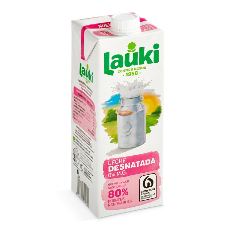 Dia Leche desnatada Lauki brik 1 l