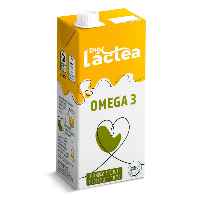 Dia Leche desnatada omega 3 Dia Láctea brik 1 l