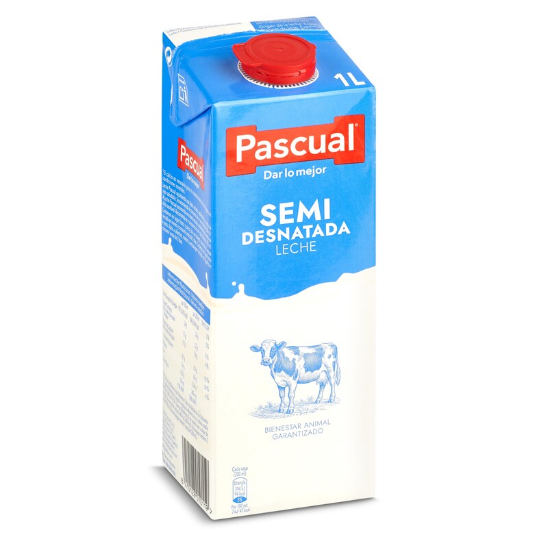 Dia Leche semidesnatada Pascual brik 1 l