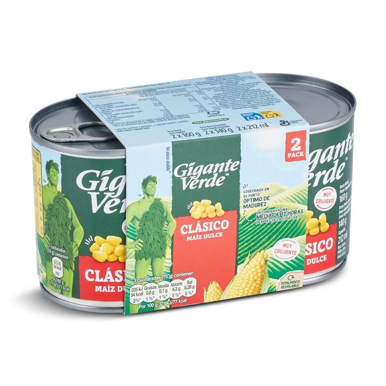 Dia Maíz clásico Gigante Verde lata 2 x 140 g