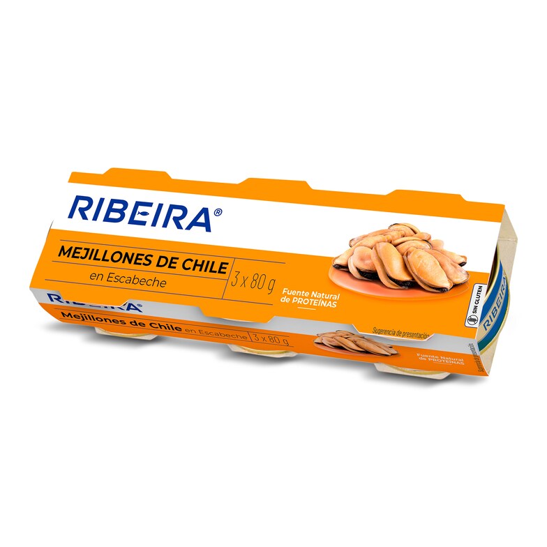 Dia Mejillones en escabeche Ribeira lata 3 x 43 g