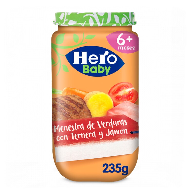 Dia Menestra con jamón y ternera Hero frasco 235 g