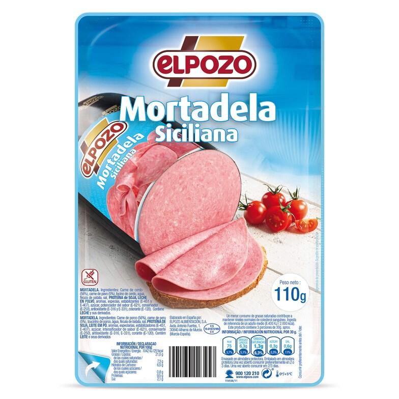 Dia Mortadela Siciliana Elpozo sobre 100 g