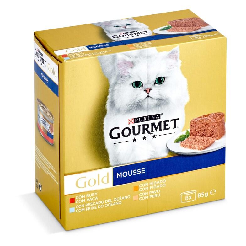 Dia Mousse para gatos mix Gourmet lata 8 x 85 g