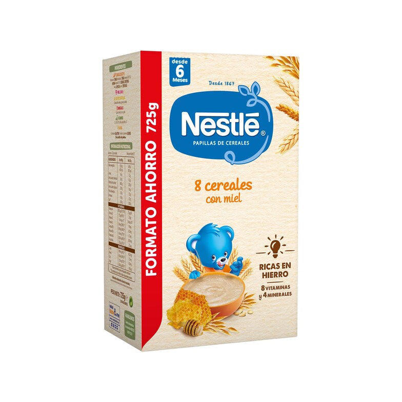 Dia Papilla de cereales con miel Nestlé caja 725 g