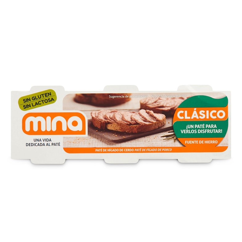 Dia Paté de hígado de cerdo Mina lata 3 x 80 g