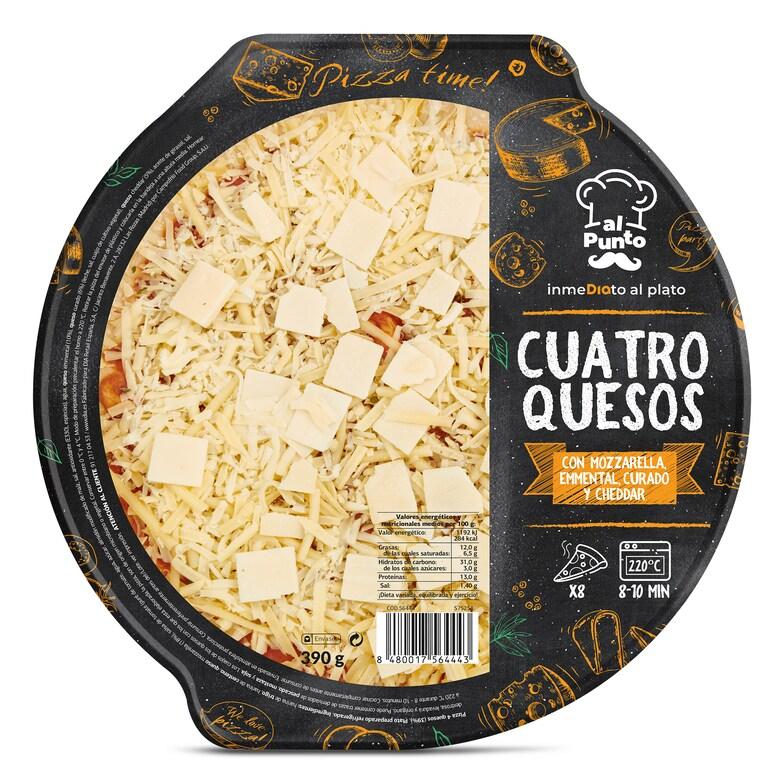 Dia Pizza 4 Quesos Al Punto Dia Bandeja 390 G