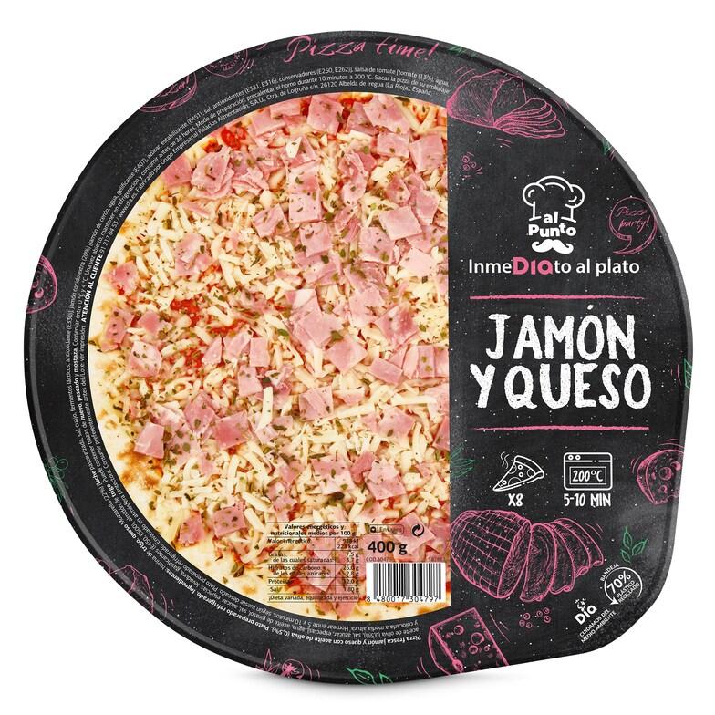 Dia Pizza Jamón Y Queso Al Punto Dia Bandeja 400 G