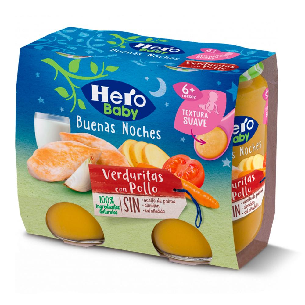 Dia Puré Verduritas Con Pollo Hero Frasco 380 G