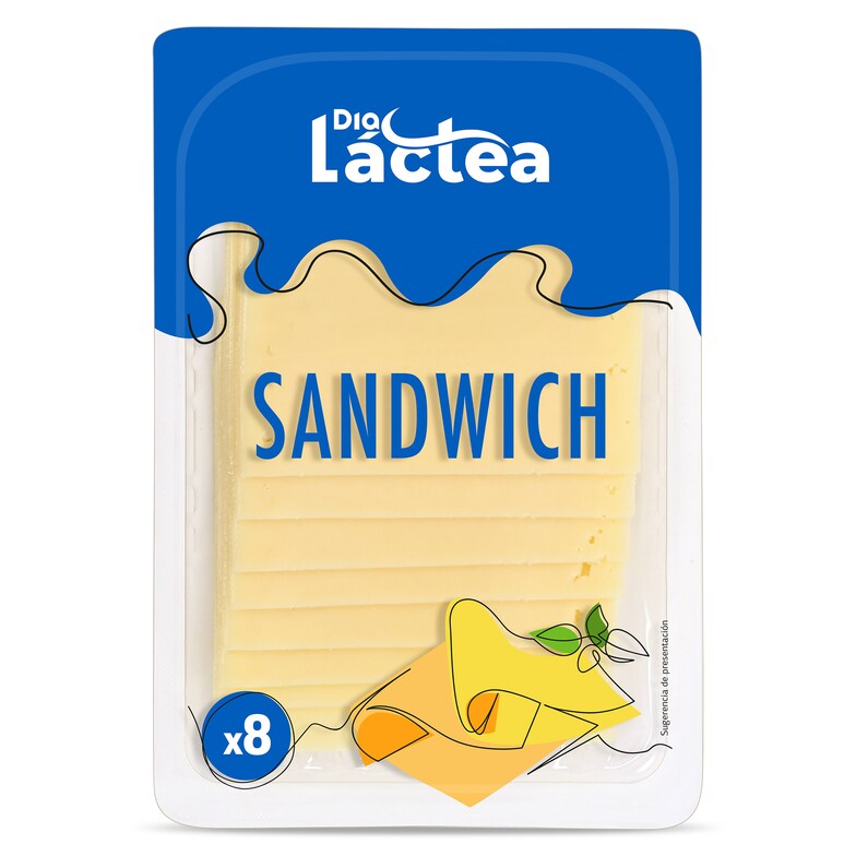Dia Queso sándwich Dia Láctea sobre 160 g