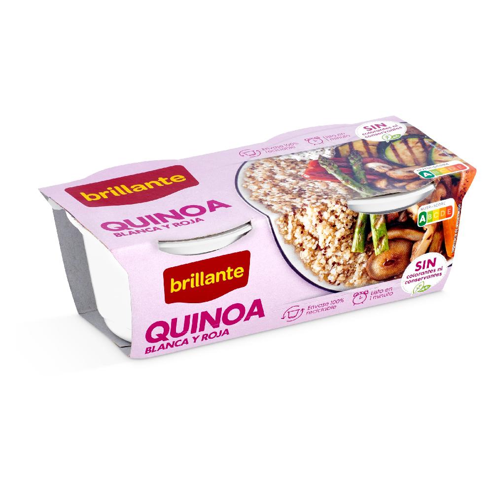 Dia Quinoa blanca y roja Brillante vaso 2 x 125 g