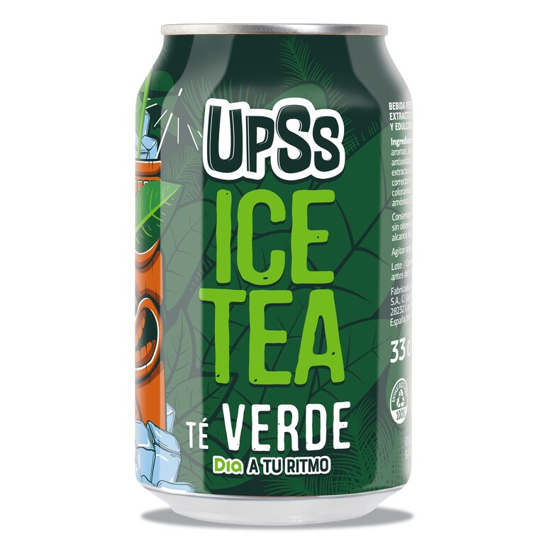Dia Refresco de té verde Upss Dia lata 33 cl