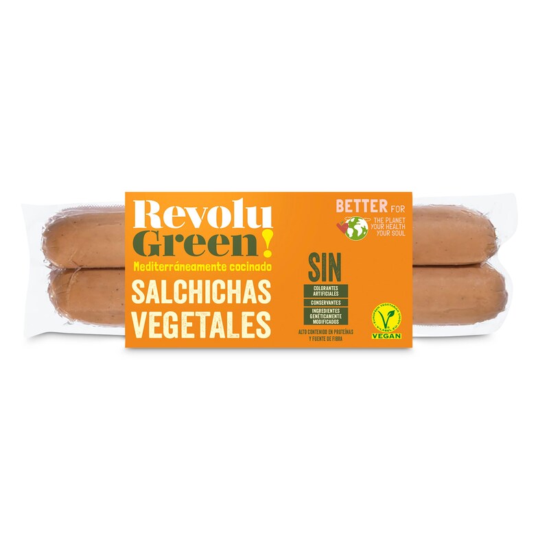 Dia Salchichas veganas Revolu green bolsa 170 g