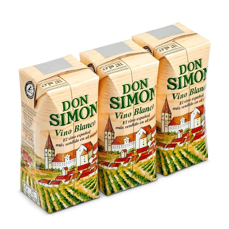Dia Vino blanco Don Simón brik 3 x 18.7 cl