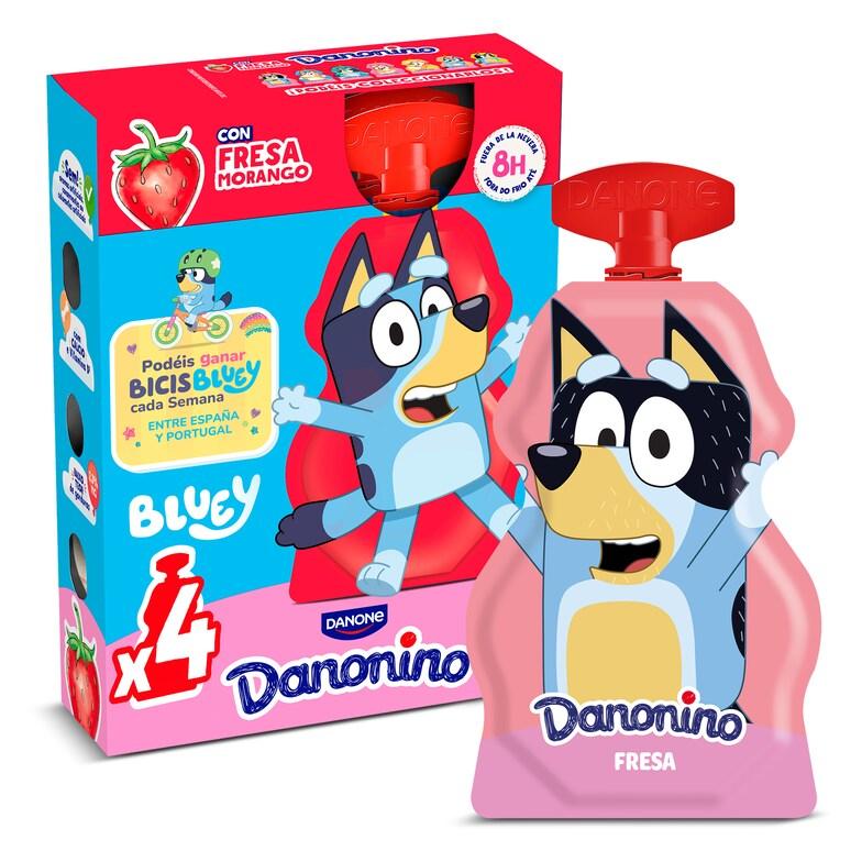 Dia Yogur De Fresa Líquido Danonino Pack 4 X 70 G