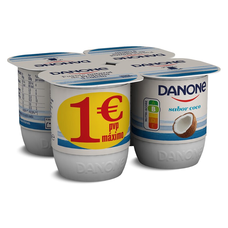 Dia Yogur sabor coco Danone pack 4 x 125 g