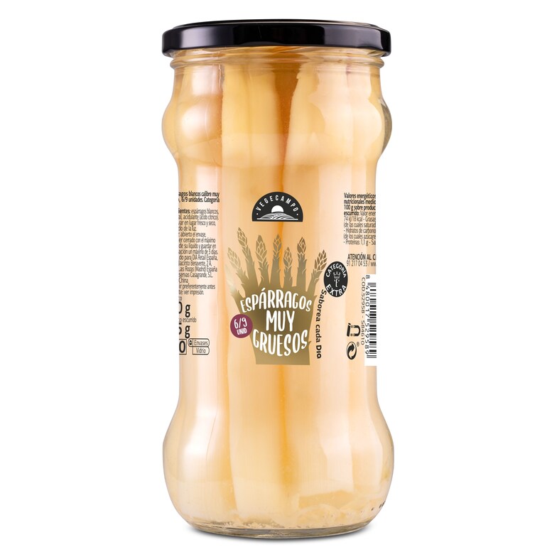 Dia Espárragos blancos muy gruesos 6/9 piezas Vegecampo de Dia frasco 320 g