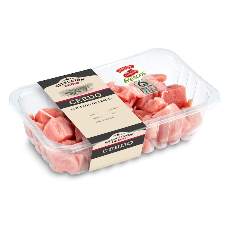 Dia Estofado de cerdo Selección de Dia bandeja 600 g aprox