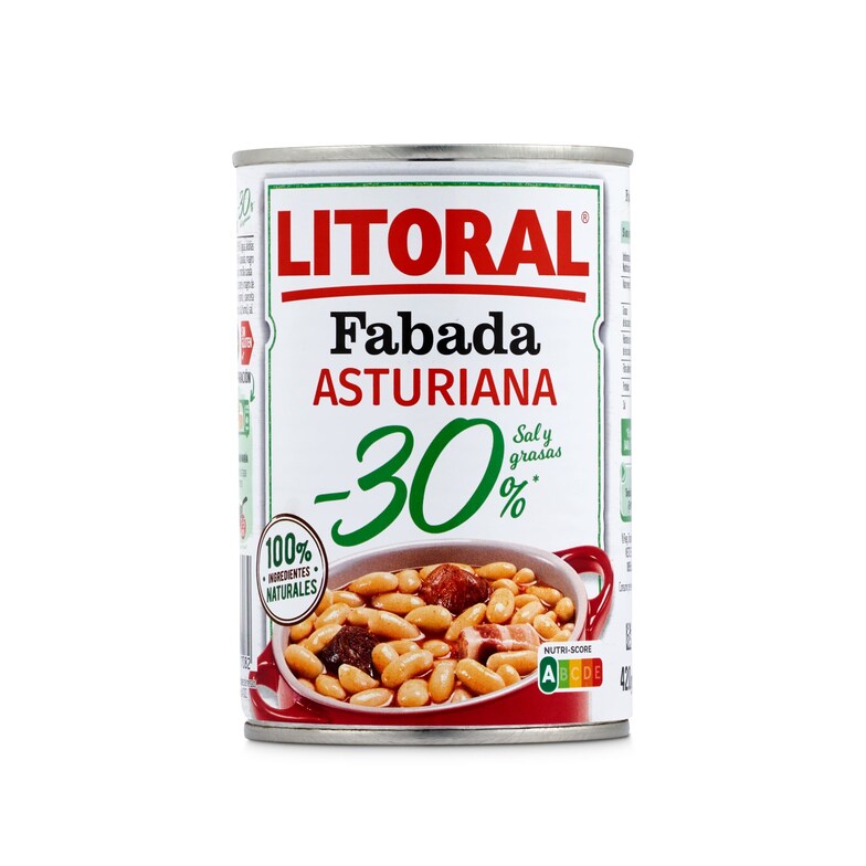 Dia Fabada Asturiana Bajo En Sal Litoral Lata 435 G