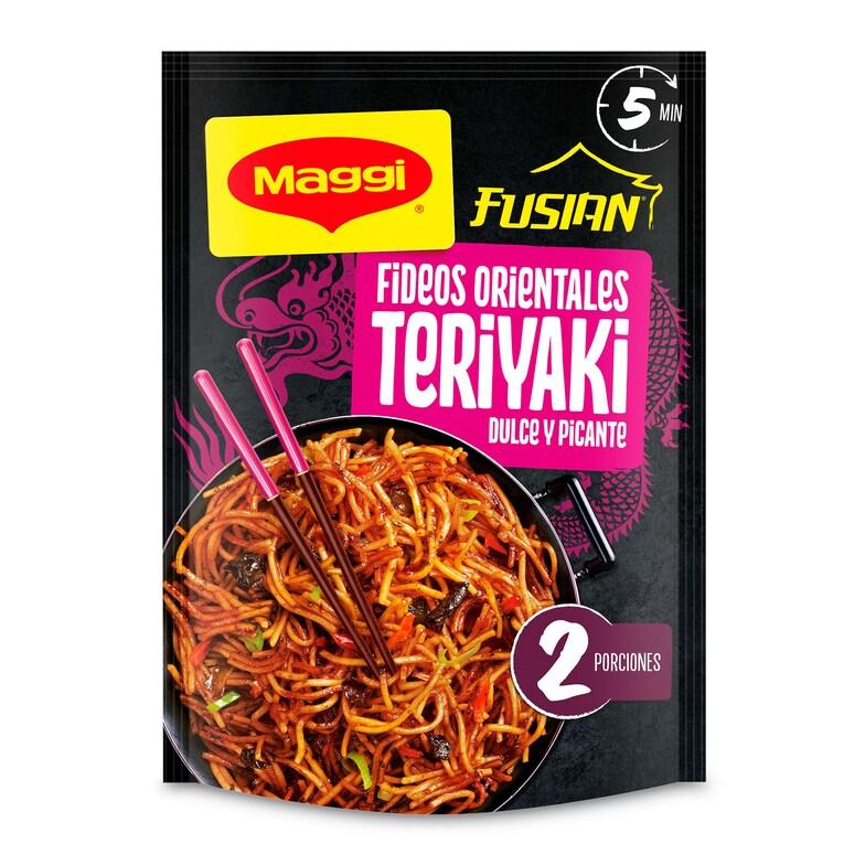 Dia Fideos orientales fusian sabor teriyaki Maggi sobre 130 g