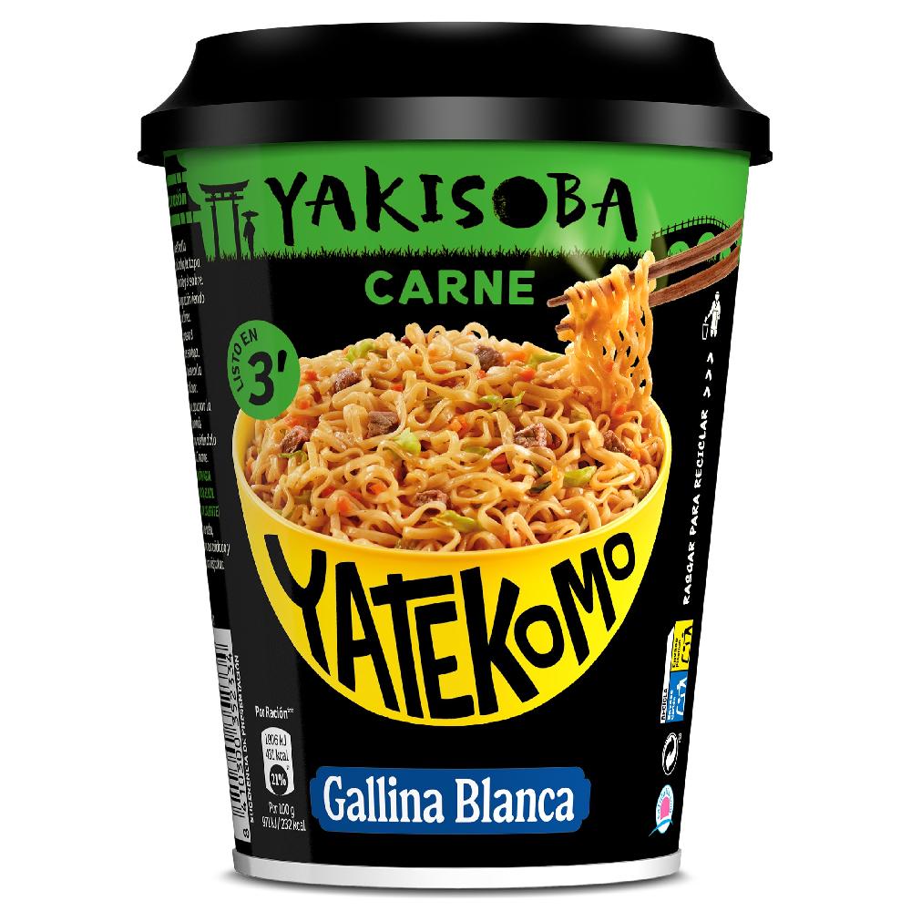Dia Fideos orientales yakisoba carne Gallina Blanca Yatekomo vaso 93 g