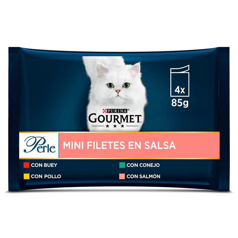 Dia Finas láminas surtidas en salsa para gatos Gourmet bolsa 4 x 85 g