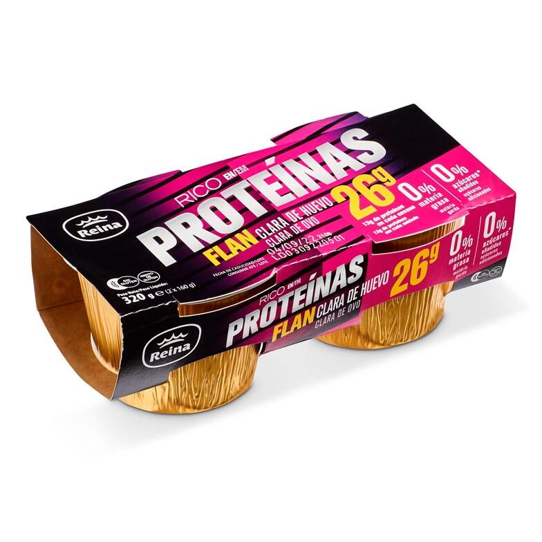 Dia Flan de huevo rico en proteí­nas Reina pack 2 x 160 g